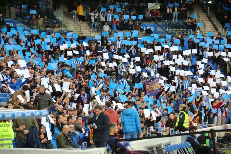 La Real Sociedad y el FC Barcelona han empatado a dos en el Reale Arena. 