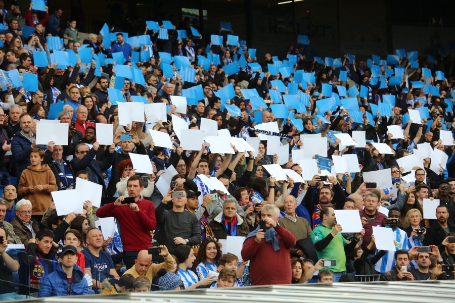 La Real Sociedad y el FC Barcelona han empatado a dos en el Reale Arena. 