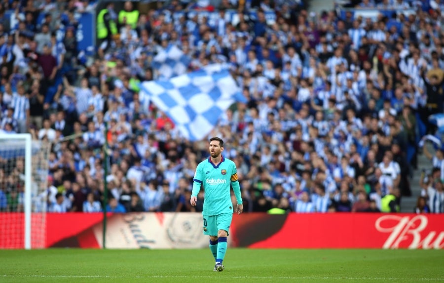 La Real Sociedad y el FC Barcelona han empatado a dos en el Reale Arena. 