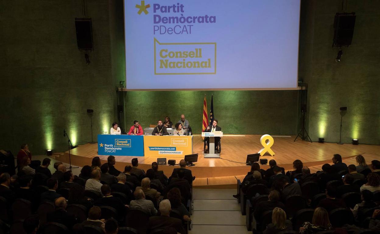 Consell Nacional del PDeCAT, esta mañana. 