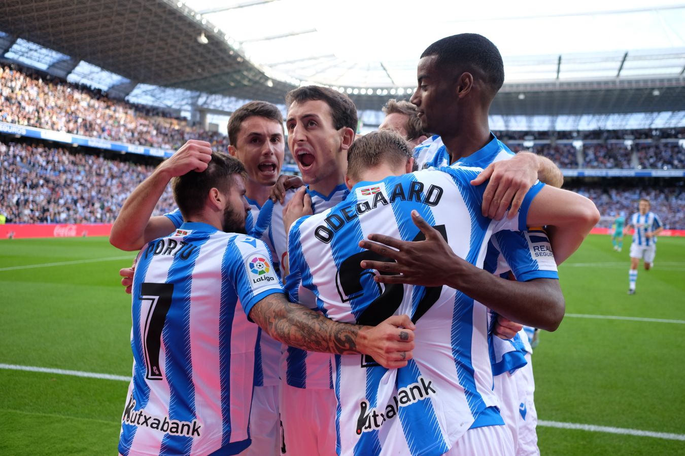 La Real Sociedad y el FC Barcelona han empatado a dos en el Reale Arena. 