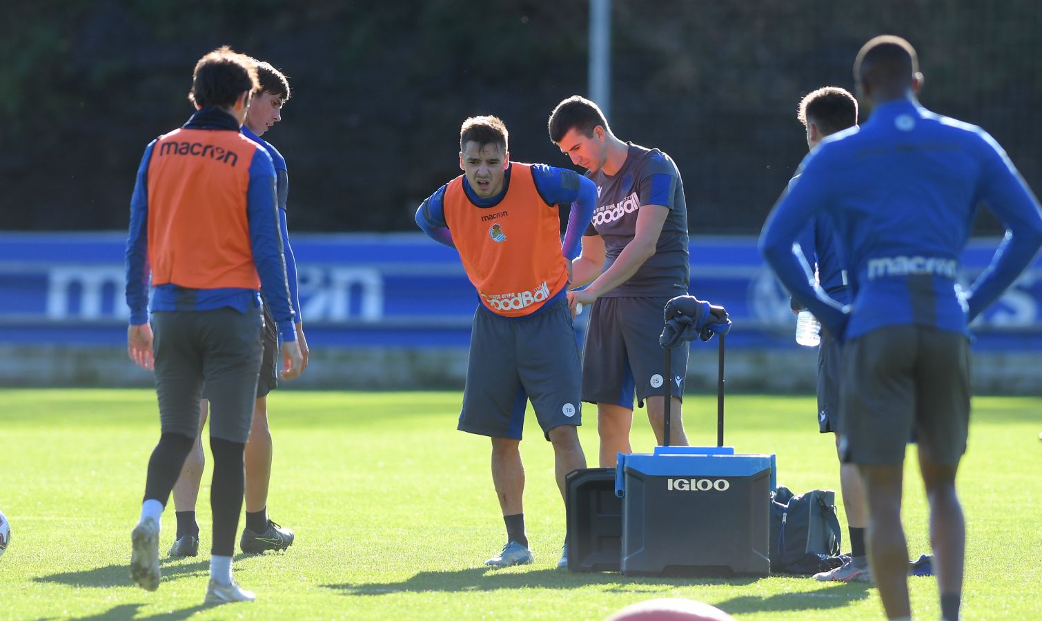 En la típica sesión en el José Luis Orbegozo la Real prepara desde ya el torneo del KO.