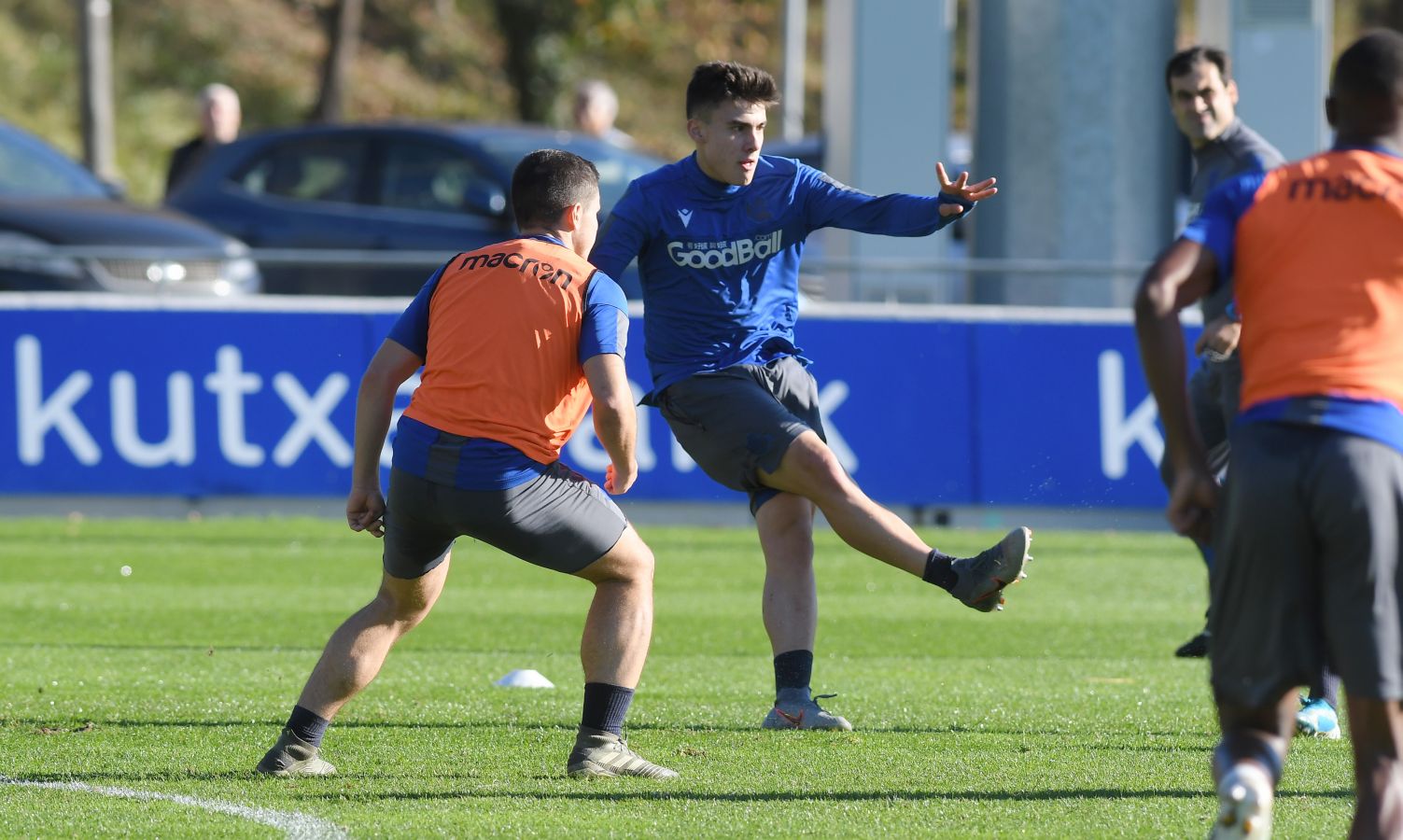 En la típica sesión en el José Luis Orbegozo la Real prepara desde ya el torneo del KO.