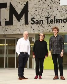 Imagen secundaria 2 - Jaime Otamendi, Susana Soto y Jon Insausti, en la presentación de la programación de San Telmo para 2020. 