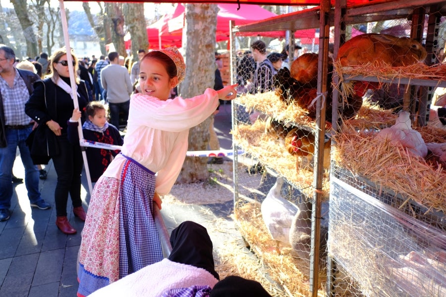 En la muga también se ha celebrado la festividad de Santo Tomás. Así, iruneses y hondarribitarras han podido disfrutar de los talos y de las txistorras hasta primera hora de la tarde. 