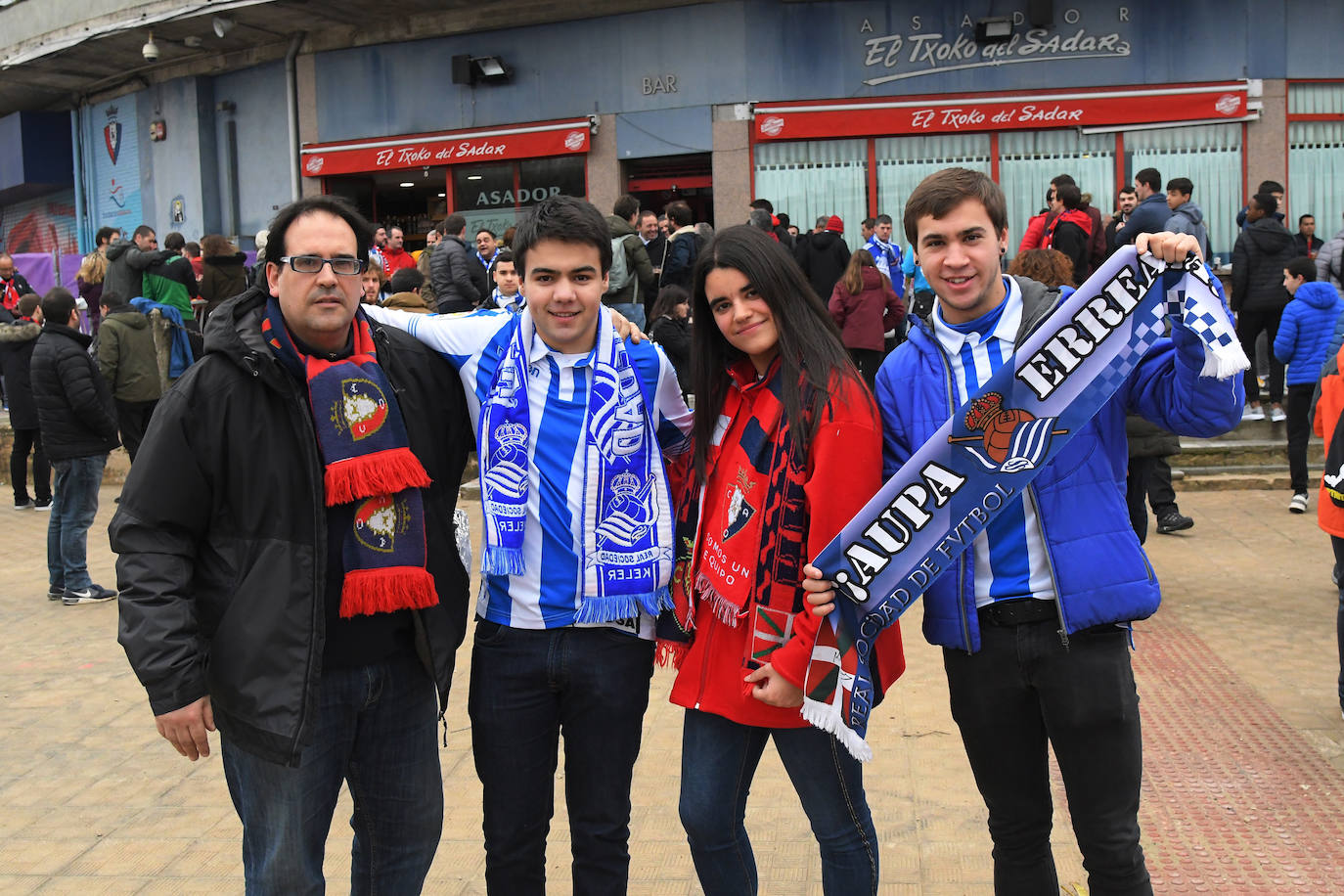 Un buen puñado de aficionados txuri-urdin se desplazaron a Pamplona para ver ganar a la Real Sociedad por 3-4 a Osasuna