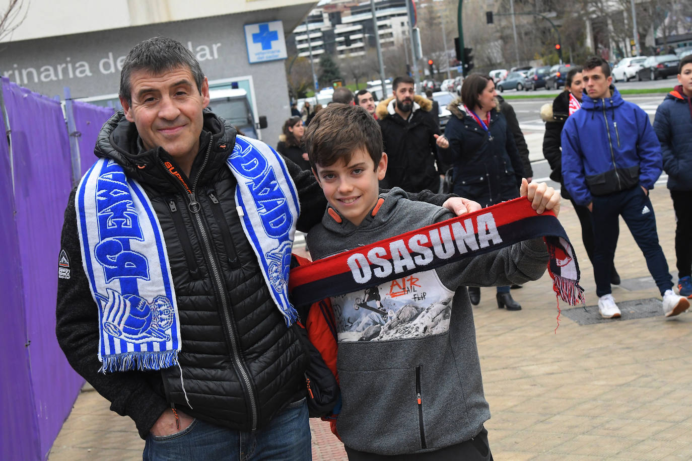 Un buen puñado de aficionados txuri-urdin se desplazaron a Pamplona para ver ganar a la Real Sociedad por 3-4 a Osasuna