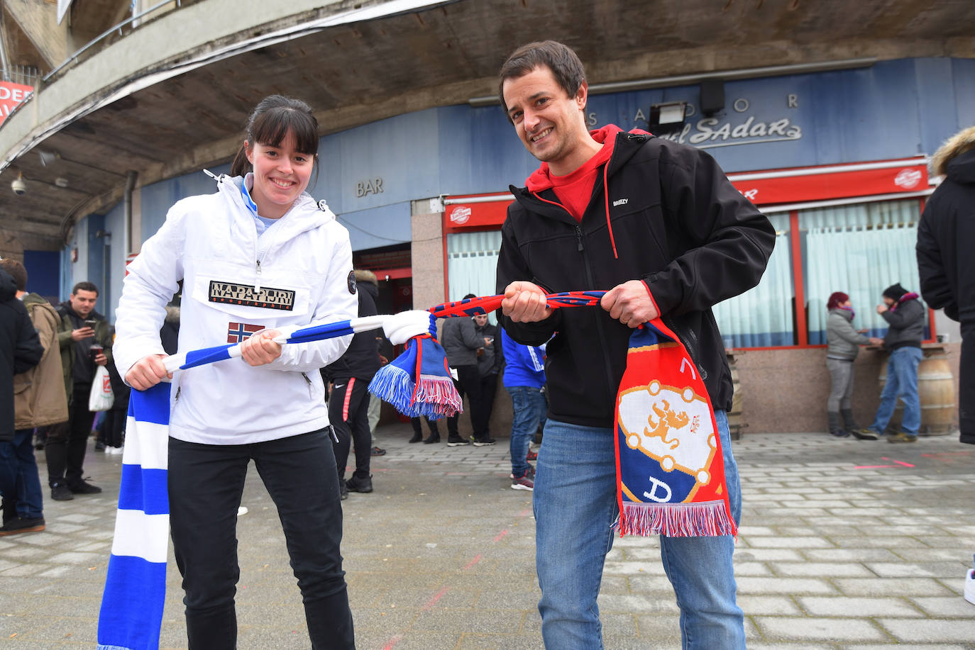 Un buen puñado de aficionados txuri-urdin se desplazaron a Pamplona para ver ganar a la Real Sociedad por 3-4 a Osasuna
