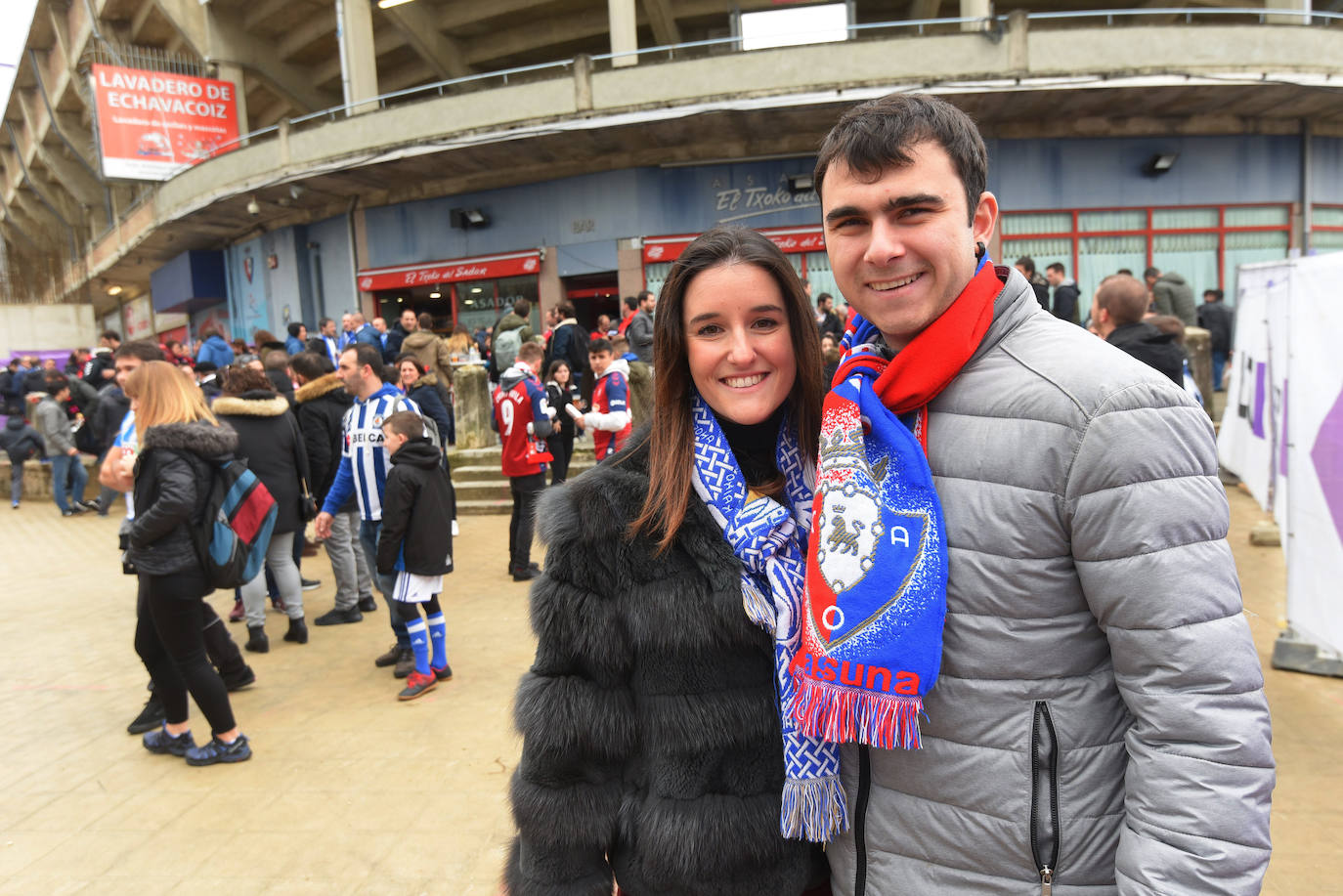 Un buen puñado de aficionados txuri-urdin se desplazaron a Pamplona para ver ganar a la Real Sociedad por 3-4 a Osasuna