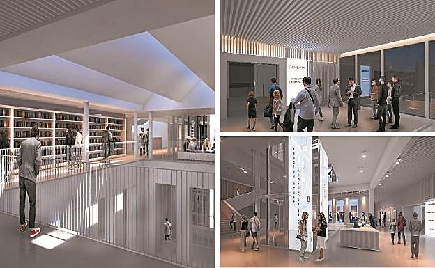 El futuro Koldo Mitxelena ampliará su zona de biblioteca y ganará espacio para uso público