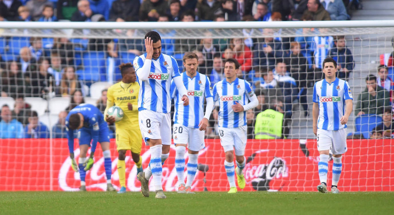Willian José ha adelantado a la Real en el marcador al descanso, pero el Villarreal ha remontado con los goles de Trigueros de penalti, y Cazorla tras la revisión del VAR