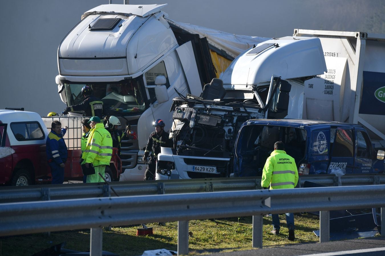Como consecuencia del accidente, diez personas han resultado heridas, dos de ellas en estado muy grave