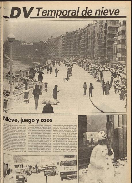 Imagen - Portada del suplemento especial que se publicó como sonsecuencia de la nevada