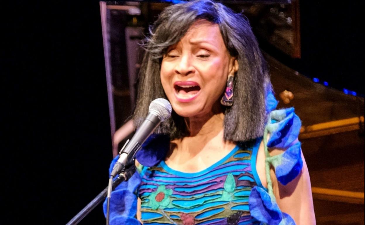 Mary Stallings, en el concierto del Jazzaldia de 2018.