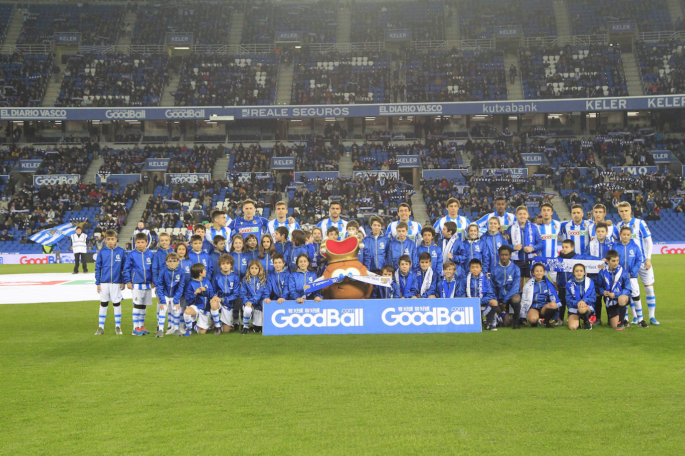 Buen ambiente en la eliminatoria copera que ha enfrentado a los realistas contra el Espanyol