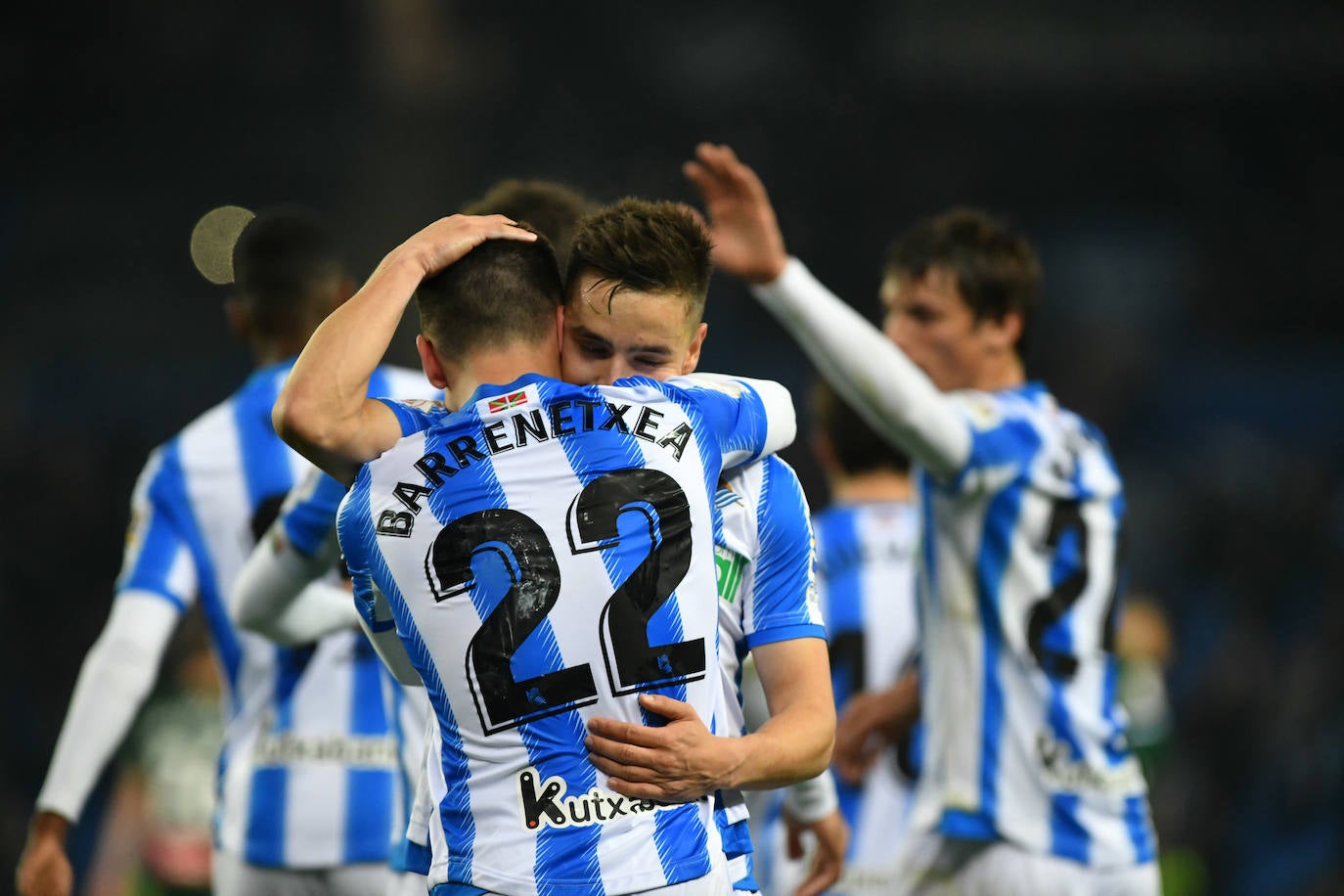 Buen ambiente en la eliminatoria copera que ha enfrentado a los realistas contra el Espanyol