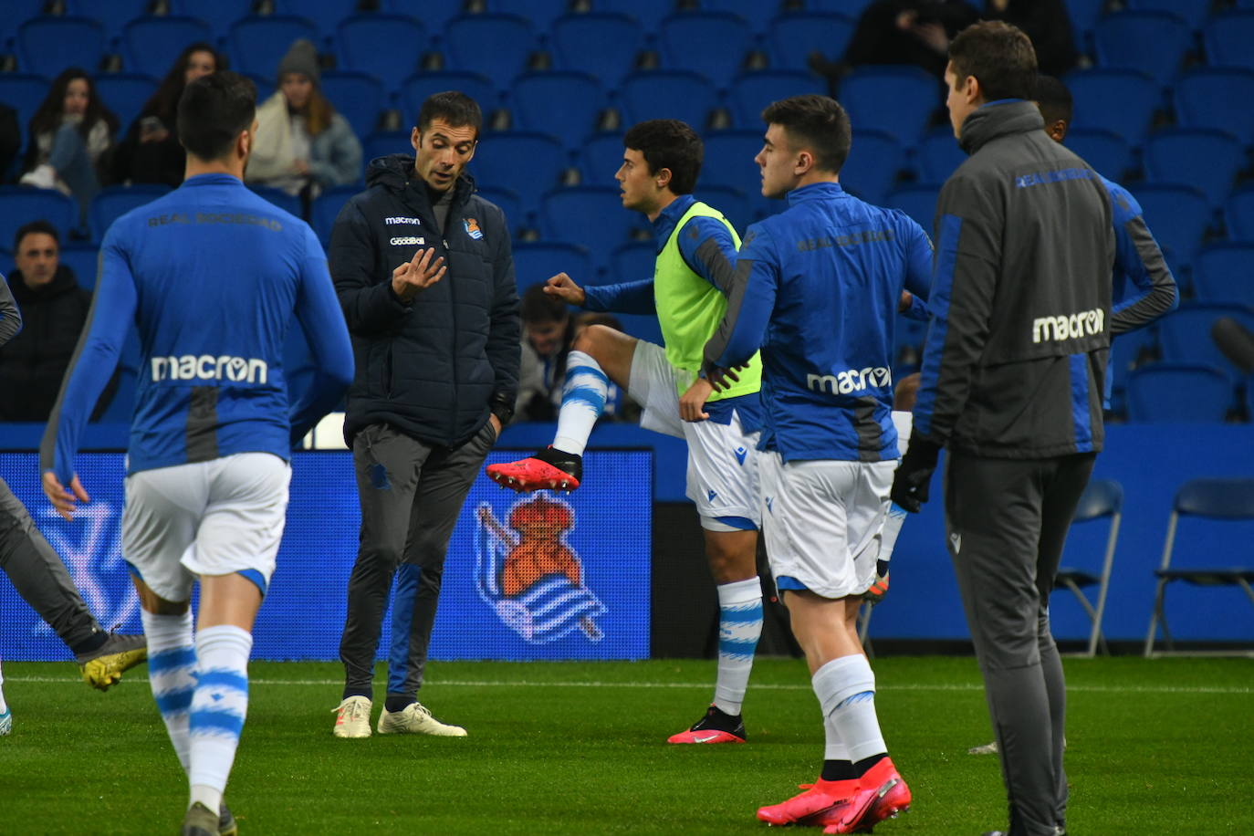 Buen ambiente en la eliminatoria copera que ha enfrentado a los realistas contra el Espanyol