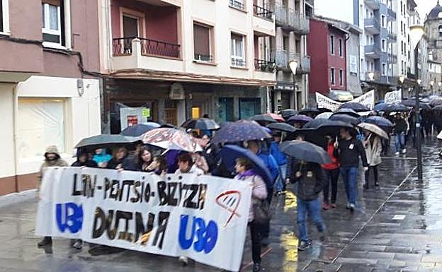 La manifestación de Legazpi.