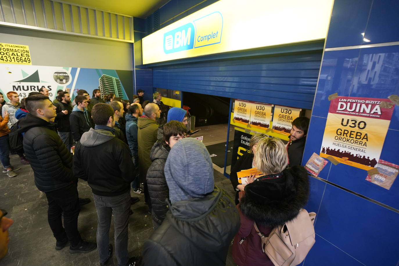 La incidencia de la huelga general del 30 de enero convocada por ELA y LAB ha tenido una incidencia dispar en Gipuzkoa.