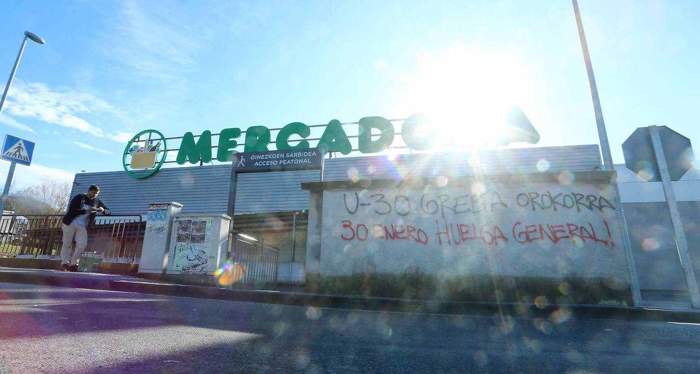 La incidencia de la huelga general del 30 de enero convocada por ELA y LAB ha tenido una incidencia dispar en Gipuzkoa.