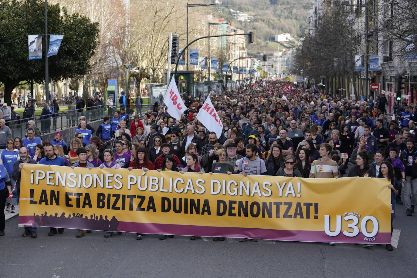 La incidencia de la huelga general del 30 de enero convocada por ELA y LAB ha tenido una incidencia dispar en Gipuzkoa.