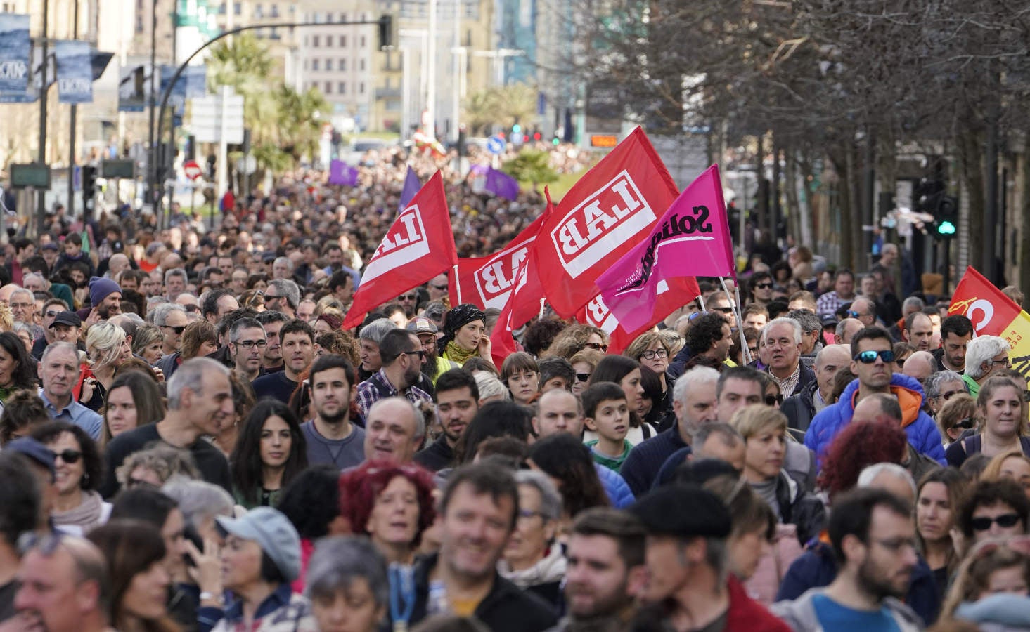 La incidencia de la huelga general del 30 de enero convocada por ELA y LAB ha tenido una incidencia dispar en Gipuzkoa.