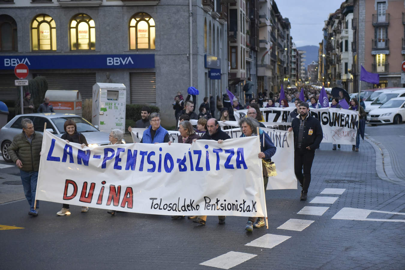 La incidencia de la huelga general del 30 de enero convocada por ELA y LAB ha tenido una incidencia dispar en Gipuzkoa.