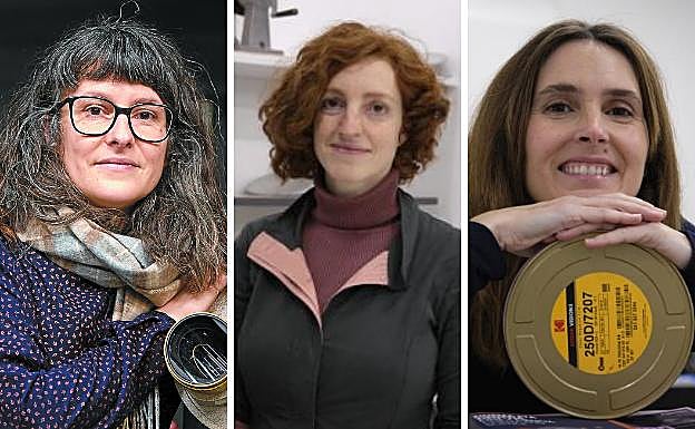 María Palacios, Clara Sánchez-Dehesa y Laida Lertxundi