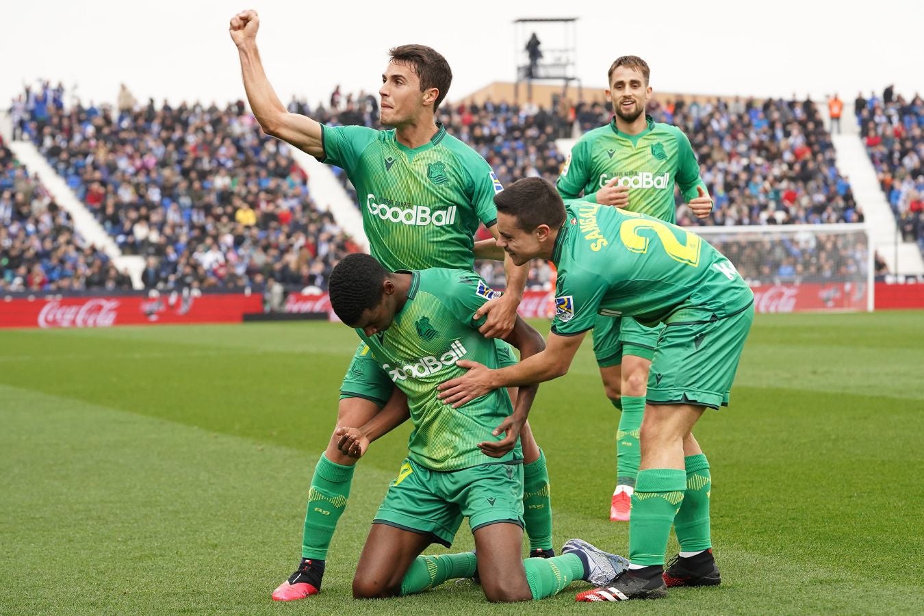 Isak ha adelantado a la Real en el minuto 20, pero Omeruo en el 48 ha empatado el partido para el Leganés.