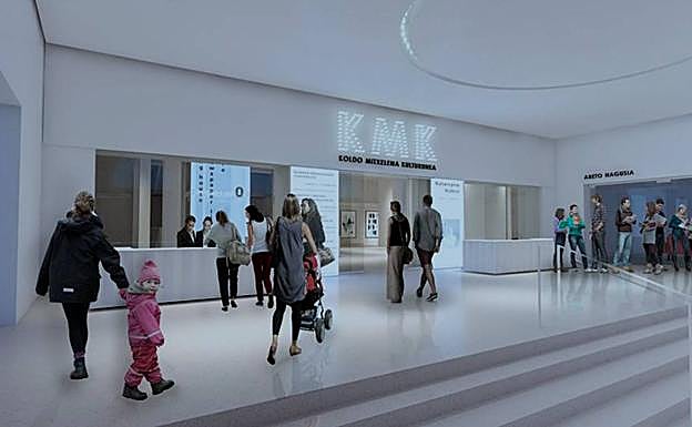 Fotomontaje de la entrada al nuevo centro cultural. 