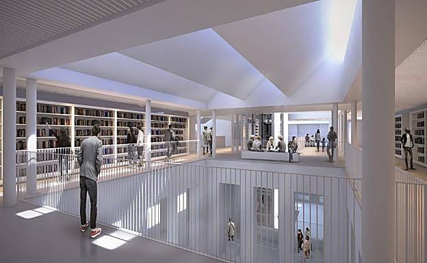 Fotomontaje del futuro centro Koldo Mitxelena. 