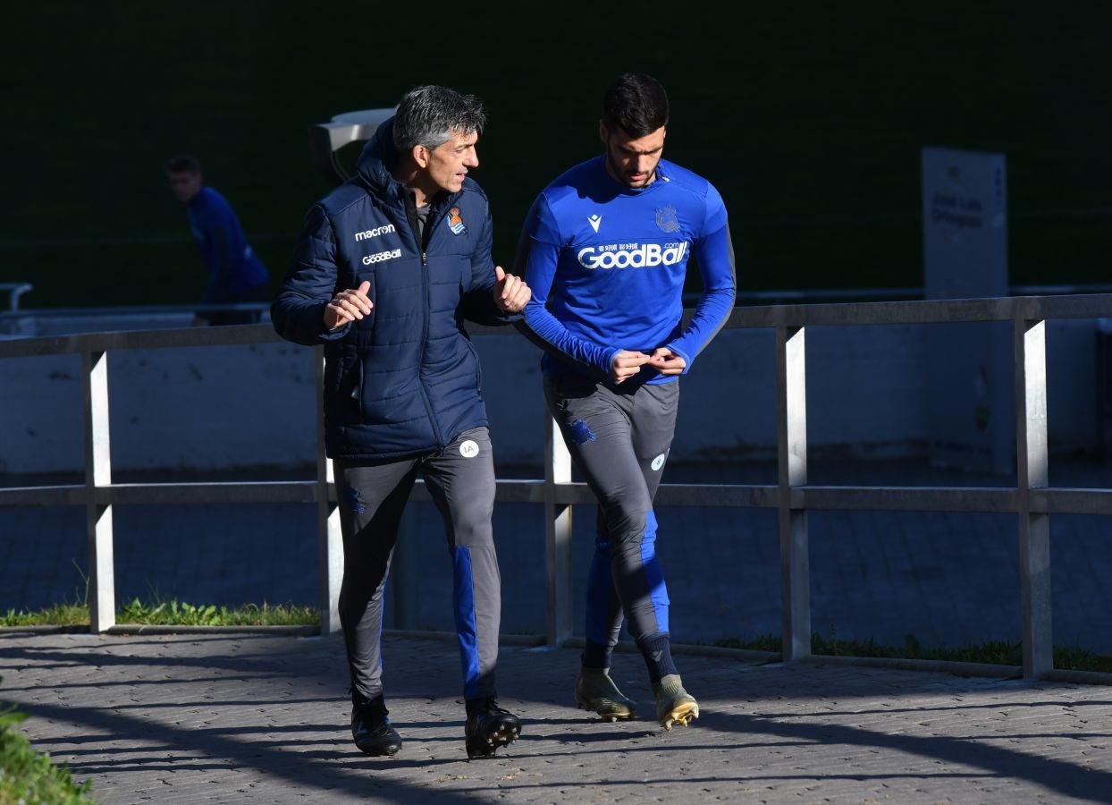 La Real Sociedad se mide al Real Madrid en cuartos de final de la Copa del Rey. Merino y Moyá han entrado en la convocatoria y Sangalli se ha quedado fuera