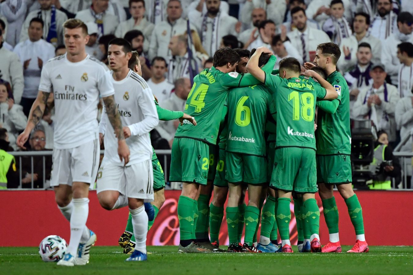 El Real Madrid y la Real Sociedad se enfrentan en los cuartos de final de la Copa del Rey en el Santiago Bernabéu