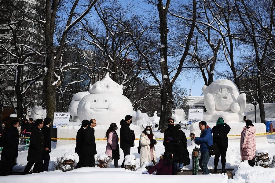 Fotos: Nieve en polvo para el festival de Saporo