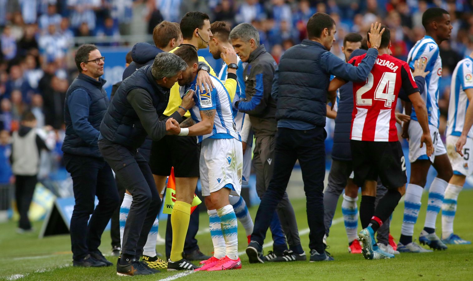 Las mejores imágenes del derbi en el Reale Arena.