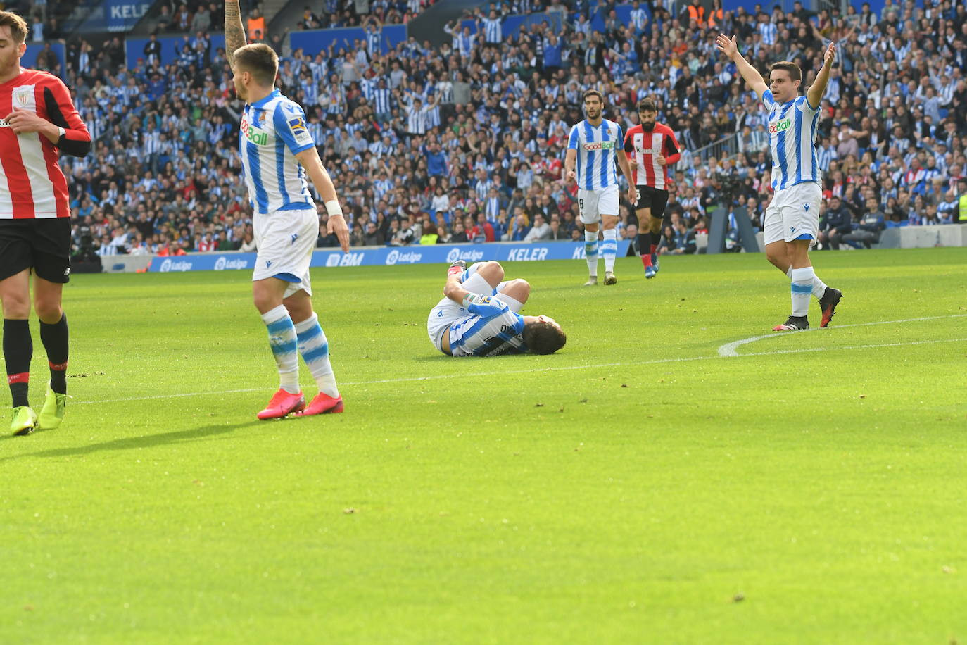 Las mejores imágenes del derbi en el Reale Arena.