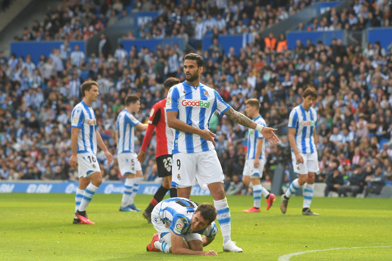 Las mejores imágenes del derbi en el Reale Arena.