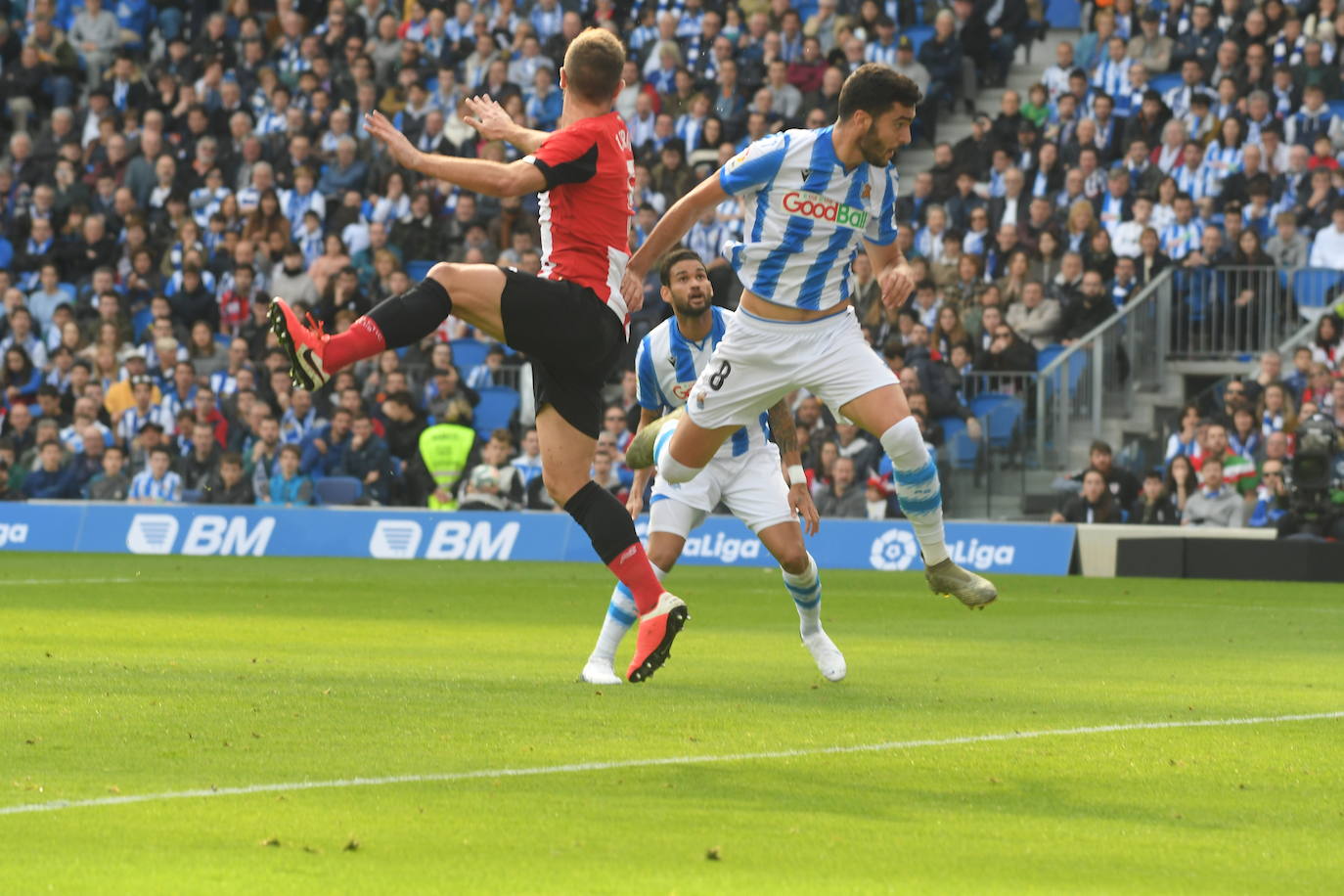 Las mejores imágenes del derbi en el Reale Arena.