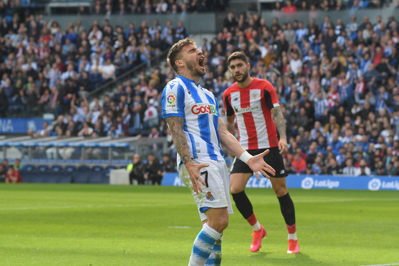 Las mejores imágenes del derbi en el Reale Arena.