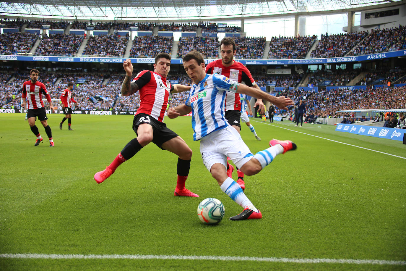 Las mejores imágenes del derbi en el Reale Arena.
