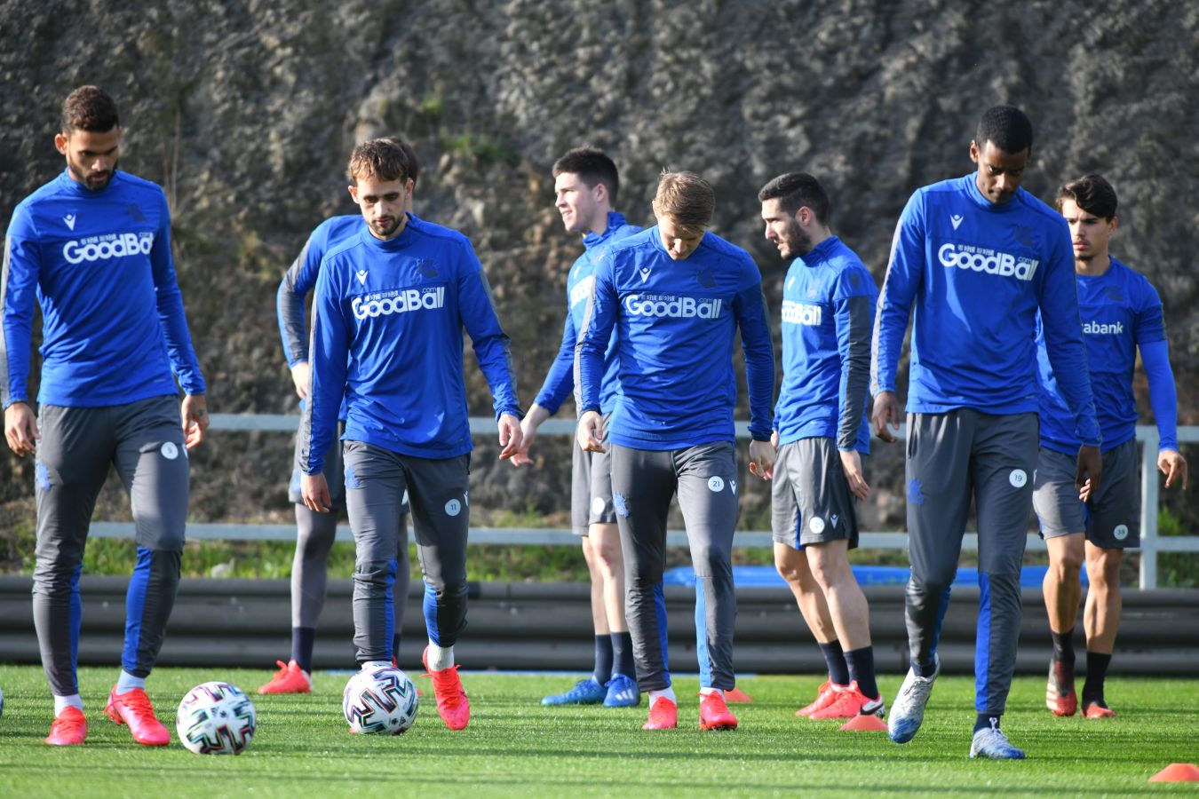 Imanol Alguacil ha dirigido la última sesión de la Real en Zubieta en víspera de recibir al Mirandés en el Reale Arena.