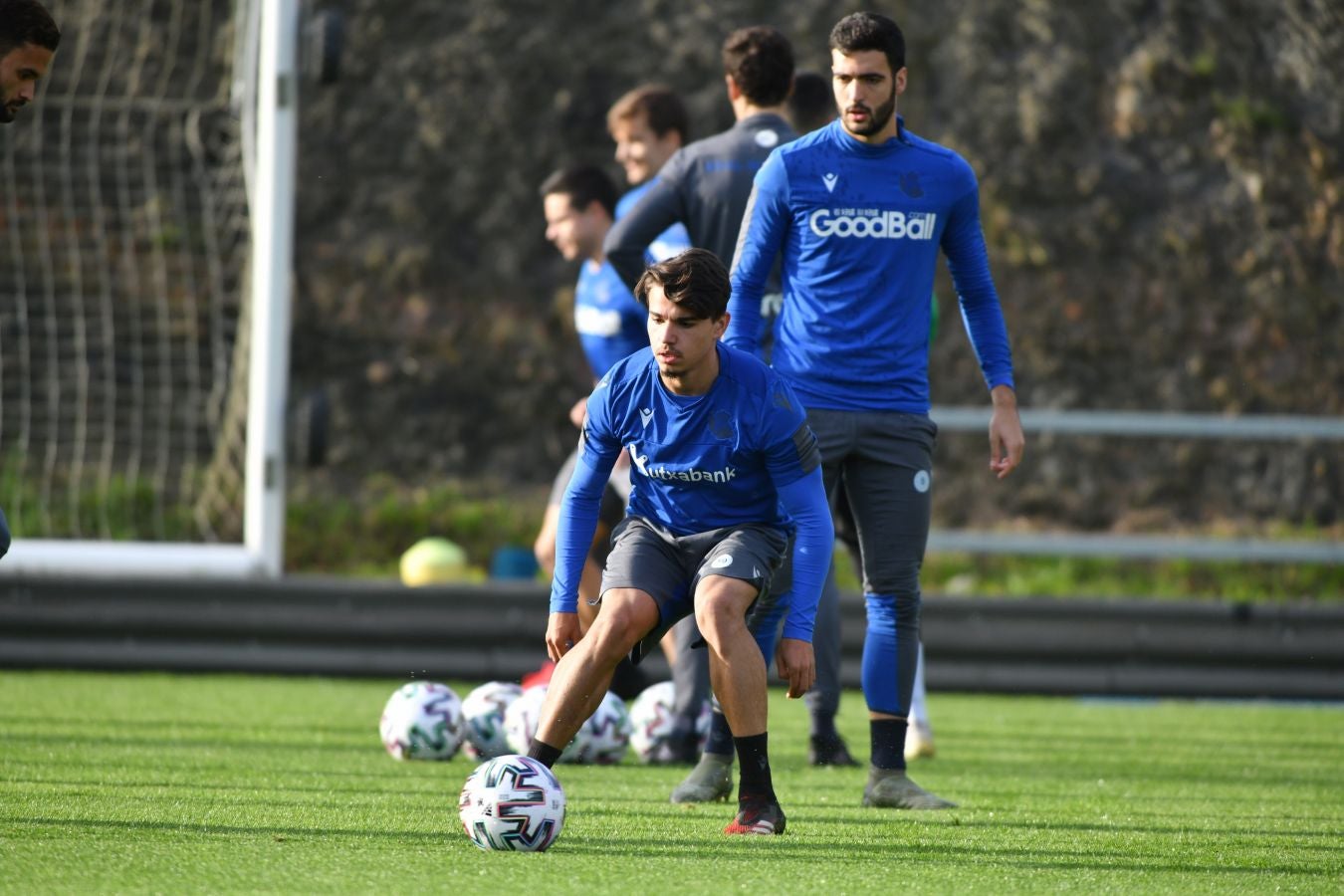 Imanol Alguacil ha dirigido la última sesión de la Real en Zubieta en víspera de recibir al Mirandés en el Reale Arena.
