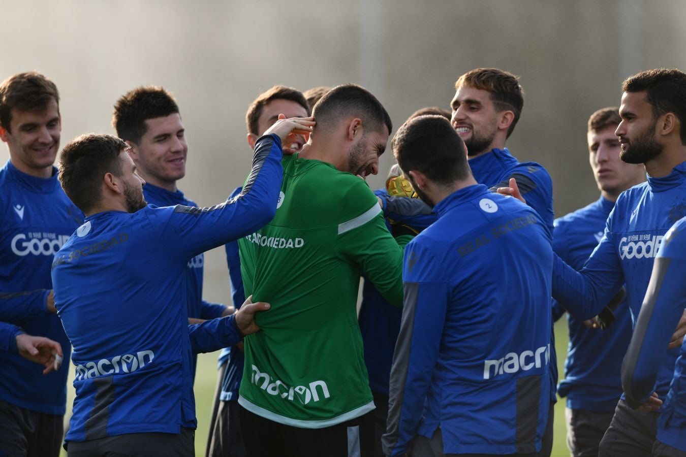 Imanol Alguacil ha dirigido la última sesión de la Real en Zubieta en víspera de recibir al Mirandés en el Reale Arena.