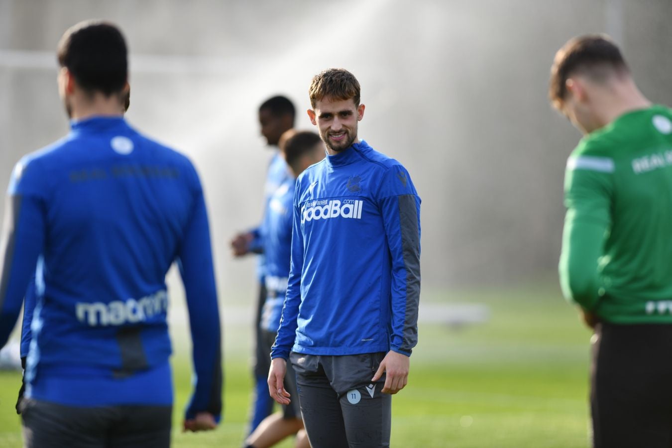 Imanol Alguacil ha dirigido la última sesión de la Real en Zubieta en víspera de recibir al Mirandés en el Reale Arena.