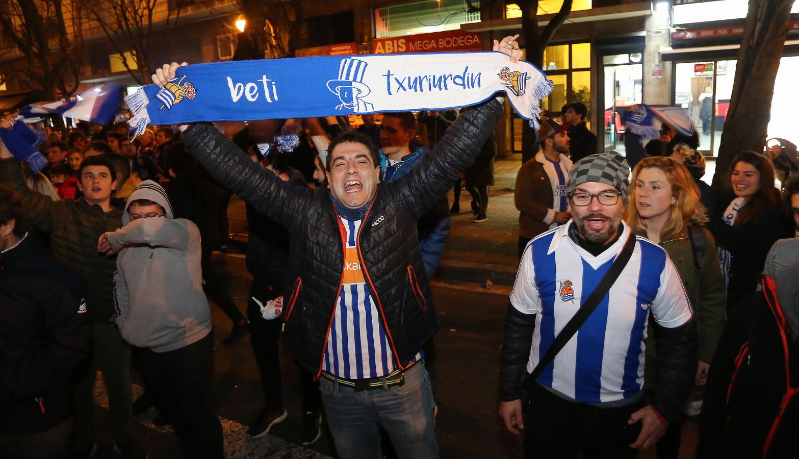 La afición txuri-urdin no ha fallado en las horas previas al partido de semifinales de Copa del Rey frente al Mirandes.