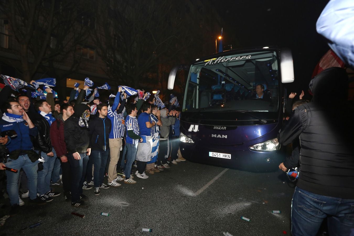 La afición txuri-urdin no ha fallado en las horas previas al partido de semifinales de Copa del Rey frente al Mirandes.