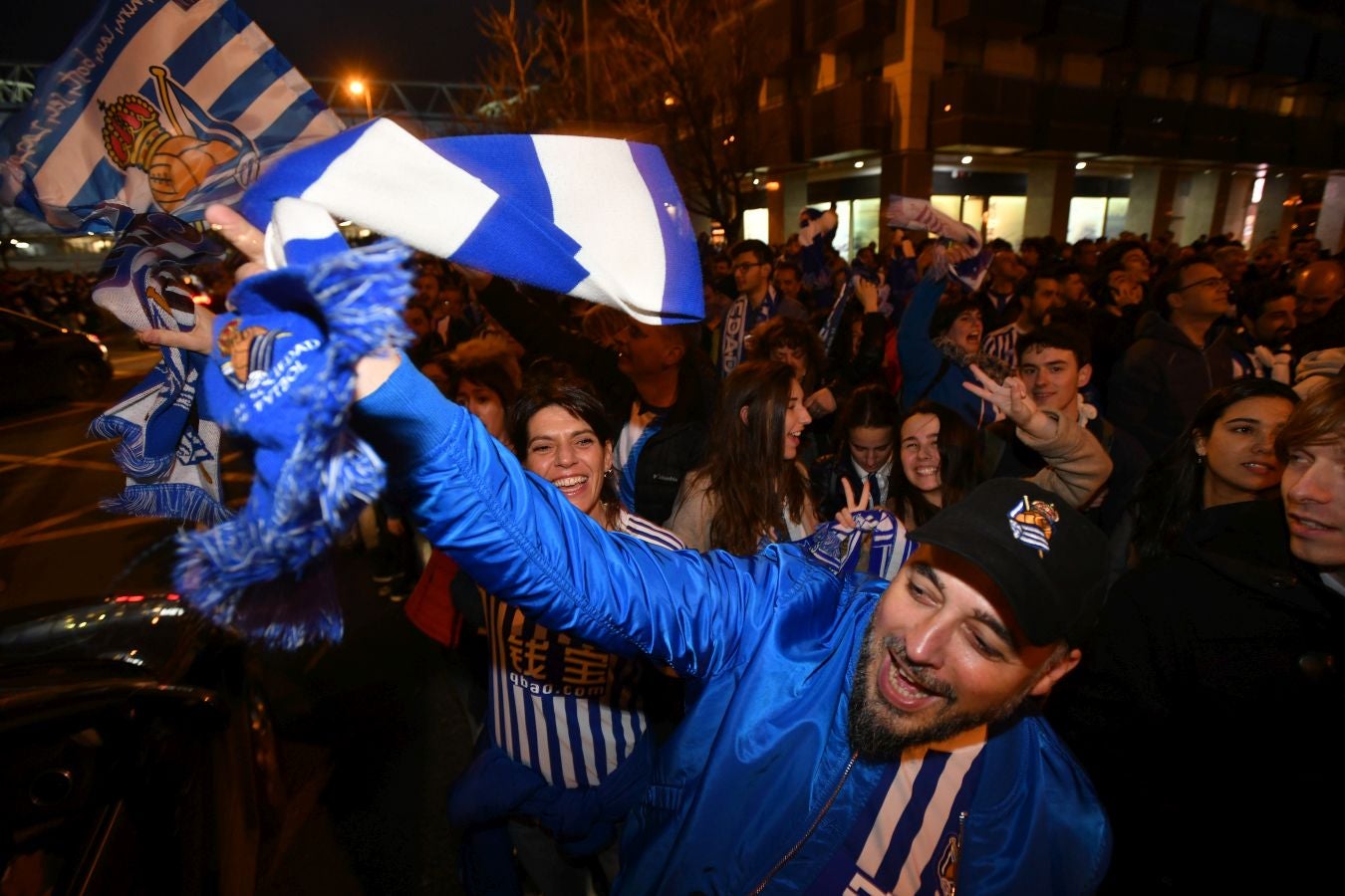 La afición txuri-urdin no ha fallado en las horas previas al partido de semifinales de Copa del Rey frente al Mirandes.