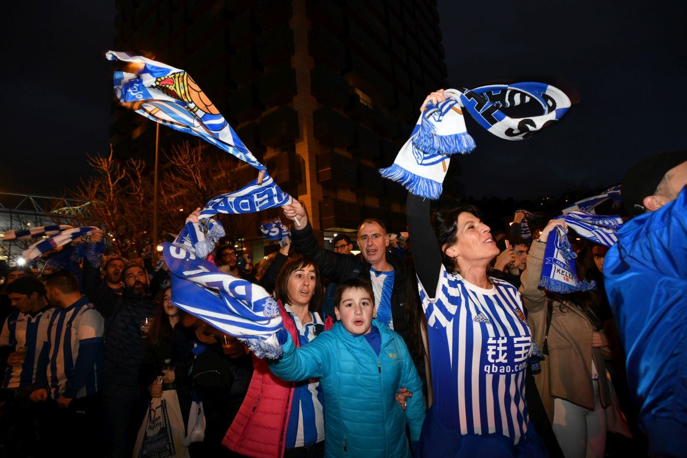La afición txuri-urdin no ha fallado en las horas previas al partido de semifinales de Copa del Rey frente al Mirandes.