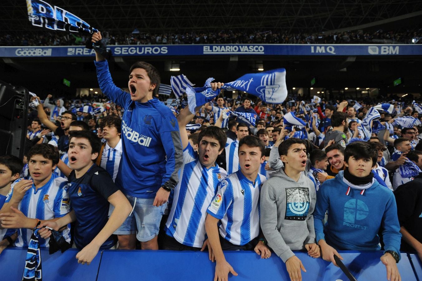 Fotos del Real Sociedad - Mirandés de semifinales de Copa