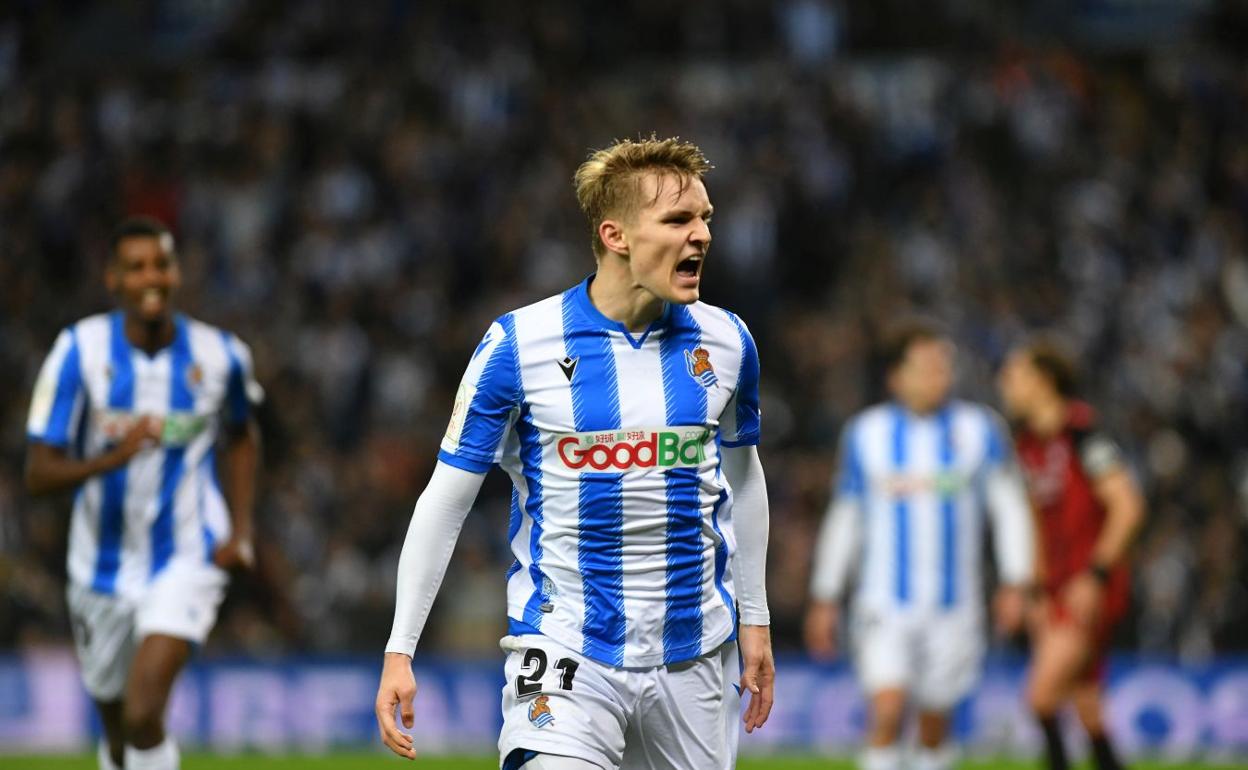 Goles de Odegaard y Oyarzabal del Real Sociedad - Mirandés